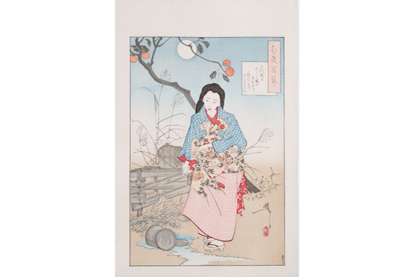 Ukiyoe, One Hundred Figures of the Moon, Chiyono - Yoshitoshi Tsukioka, Edo woodblock prints-Edo woodblock prints-Japanese Other crafts