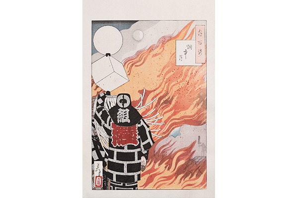 Ukiyoe, One Hundred Figures of the Moon, Moon in the haze - Yoshitoshi Tsukioka, Edo woodblock prints-Edo woodblock prints-Japanese Other crafts
