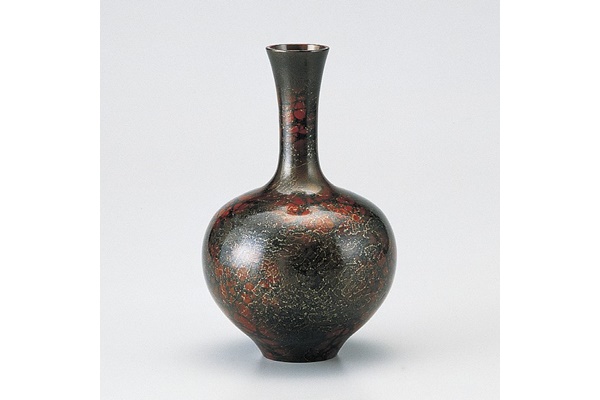 Flower vessel, Vase Ikaruga - Takaoka copperware, Metalwork-Takaoka copperware-Japanese Metalwork