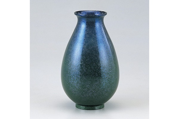 Flower vessel, Vase Lucky Daruma, No.7 - Takaoka copperware, Metalwork-Takaoka copperware-Japanese Metalwork