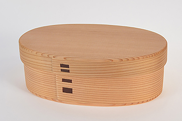 Box, Lunch box Oval, Small, Bento -  Odate bentwood, Wood crafts-Odate bentwood-Japanese Wood and bamboo crafts
