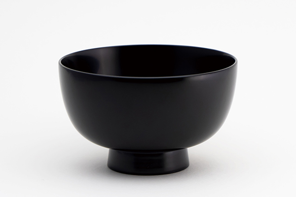 Tableware, Jujiro soup bowl, Black - Kawatsura lacquerware-Kawatsura lacquerware-Japanese Lacquerware