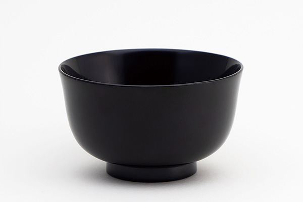 Tableware, Komachi soup bowl, Black - Kawatsura lacquerware-Kawatsura lacquerware-Japanese Lacquerware