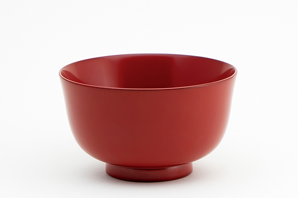 Tableware, Komachi soup bowl, Vermillion - Kawatsura lacquerware-Kawatsura lacquerware-Japanese Lacquerware