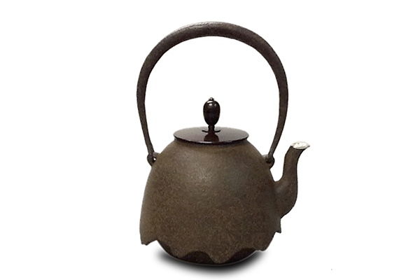 Tea supplies, Iron kettle, Natsume shape Eaves design 0.9L, Takumi Sato, Yamagata cast iron, Metalwork-Yamagata cast iron-Japanese Metalwork