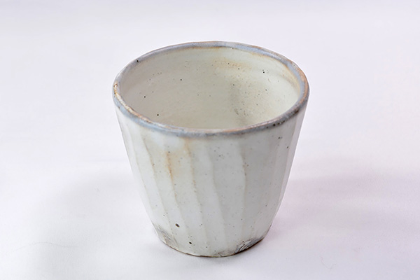Drinkware, Kohiki Large sake cup, Hiroshi Kikuchi, Kasama ware, Ceramics-Kasama ware-Japanese Ceramics