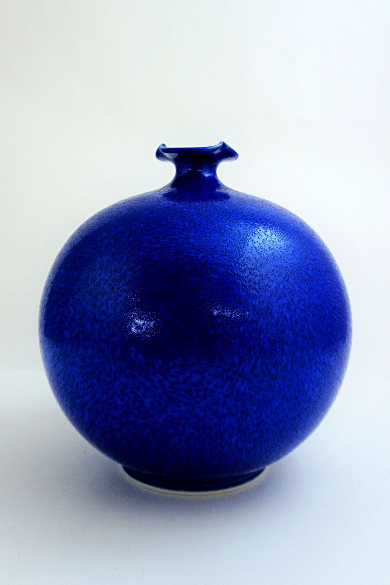 Flower vessel, Ruri water drop vase Japanese Ceramics