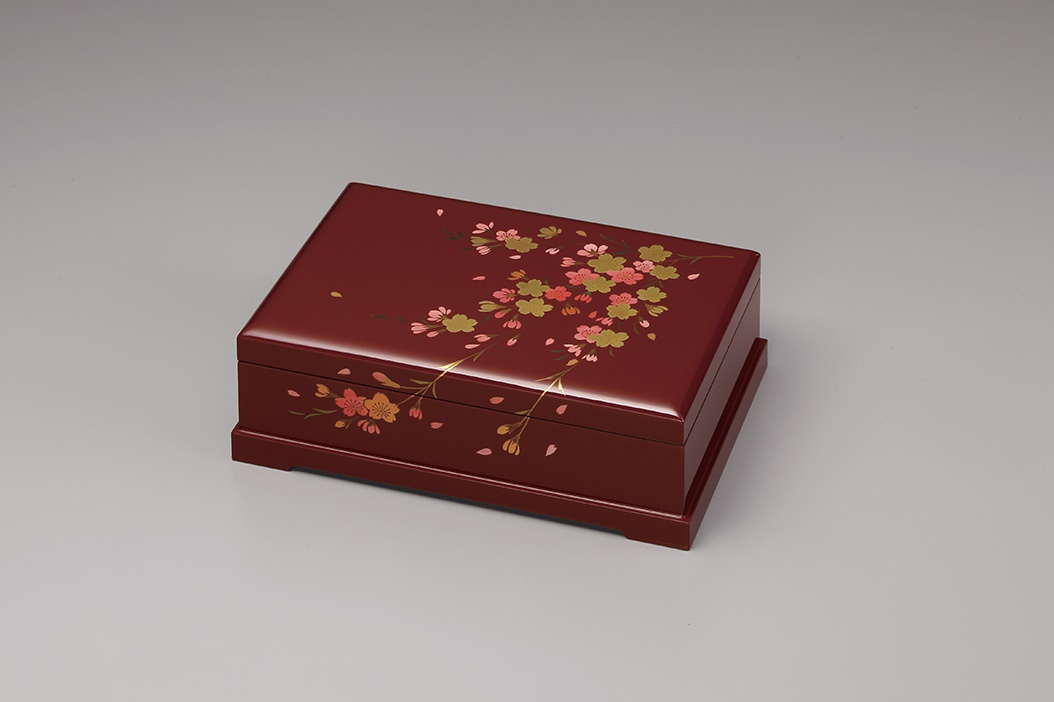 Music box, jewelry box Cherry blossoms / Otake Lacquerware Store